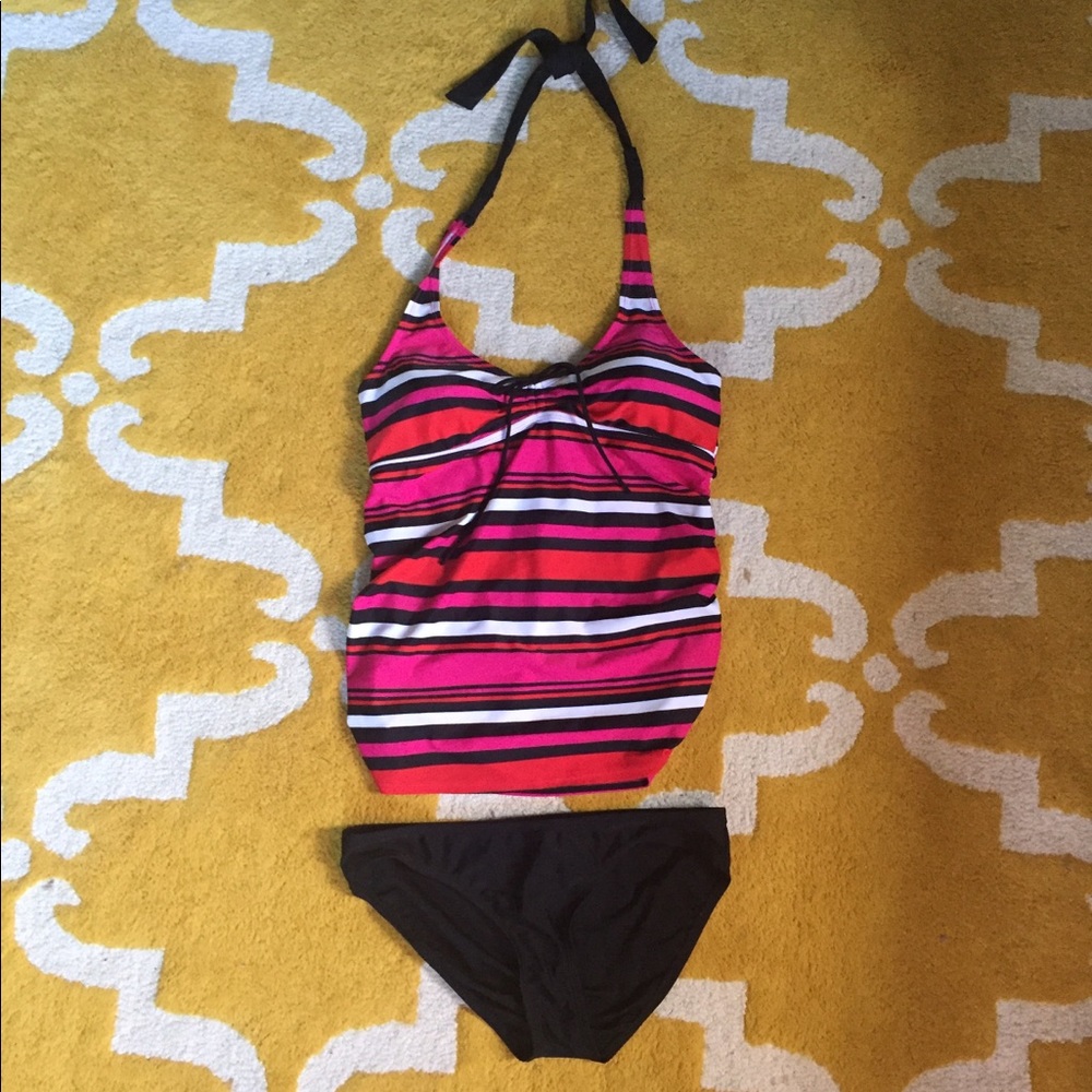 Motherhood Maternity Tankini, Medium like new